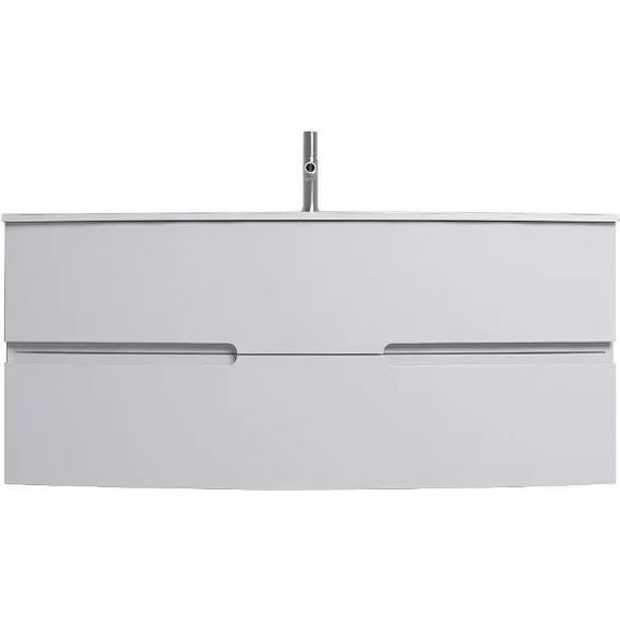 Тумба подвесная с раковиной Jacob Delafon Nona 120 см EB1890RU-G1C (стеклянная раковина) - фото 