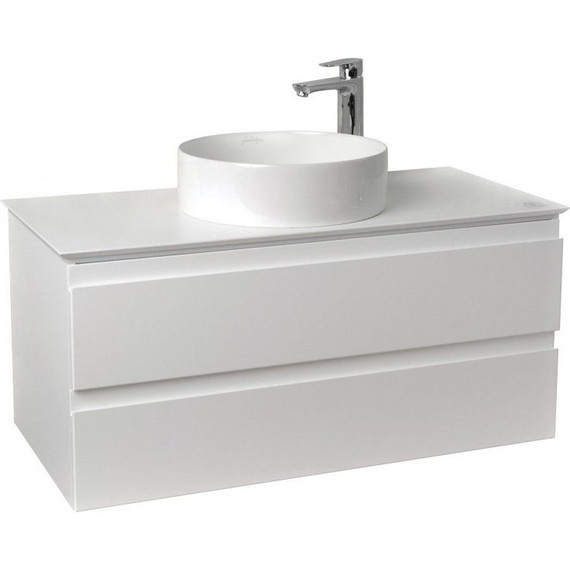 Тумба подвесная со столешницей Jacob Delafon Madeleine 103 см EB2084-J51, белый матовый - фото 