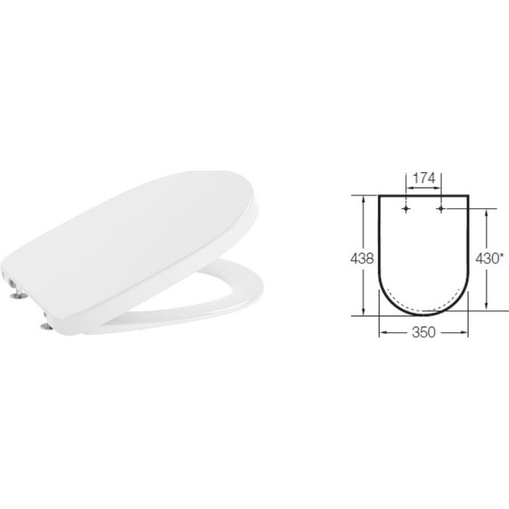 Инсталляция с подвесным унитазом Roca Debba Round Rimless Pack 893104980 (без кнопки смыва) - фото 3