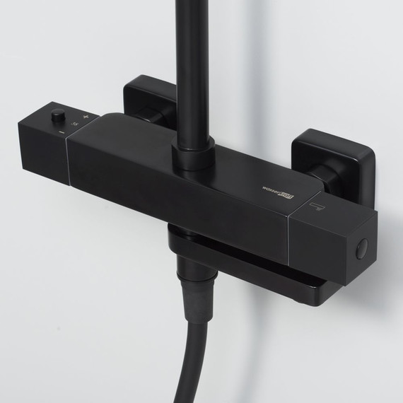 Душевая стойка с термостатом WasserKraft Thermo A29901, черный - фото 8