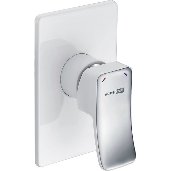 Смеситель для душа WasserKraft Aller 10651WHITE, белый/хром - фото 