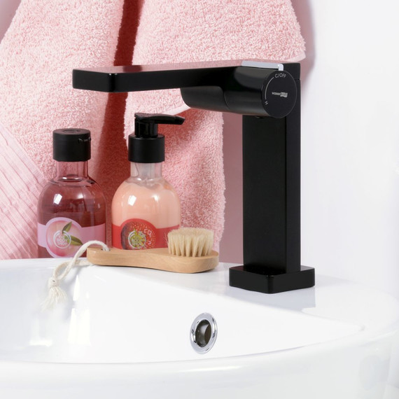 Смеситель для раковины WasserKraft Elbe 7410, чёрный - фото 4