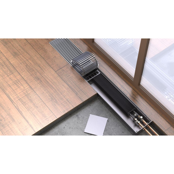 Внутрипольный конвектор KZTO Бриз нерж 2200х200х100 мм - фото 19