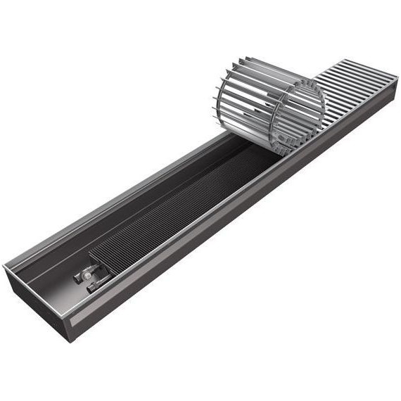 Внутрипольный конвектор KZTO Бриз 1000х380х190 мм - фото 