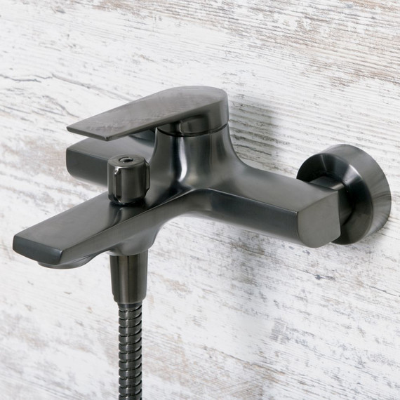 Смеситель для ванны WasserKraft Wiese 8401, оружейная сталь - фото 6