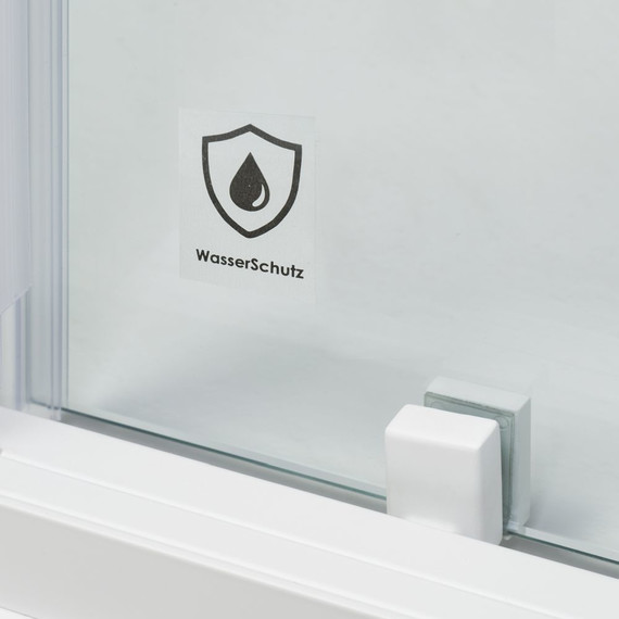 Душевая дверь WasserKraft Rhin 110 см 44S13, белый/прозрачное - фото 4