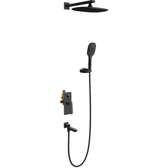 Душевая система для ванны Timo Helmi SX-4099/03SM, черный матовый - фото 