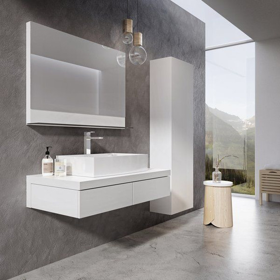 Пенал подвесной Ravak Formy 46 см X000001260, белый - фото 2