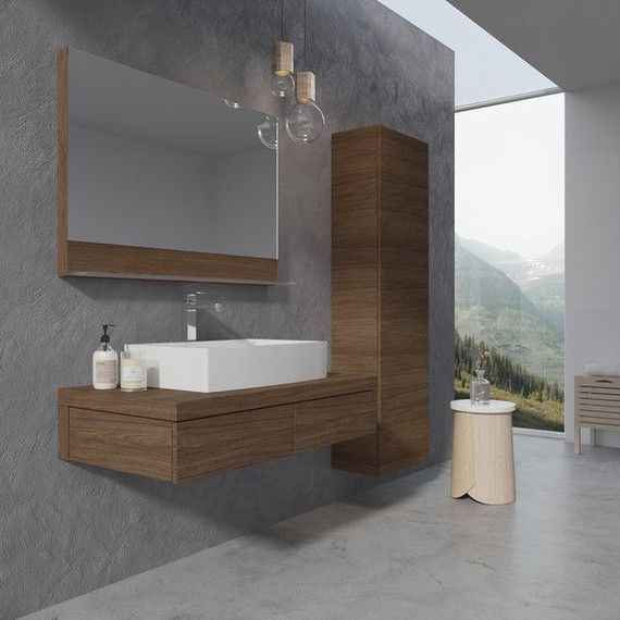 Зеркало Ravak Formy 120 см X000000984, орех - фото 2