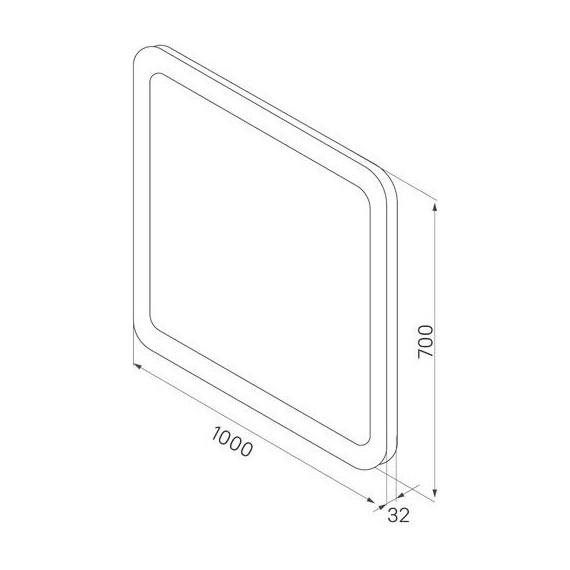 Зеркало Iddis Edifice Led 100 см ЗЛП109, белый - фото 7