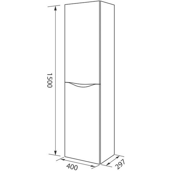 Пенал подвесной Iddis Cloud 40 см CLO40W0i97, белый - фото 6