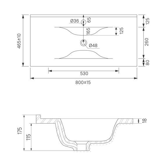 Тумба напольная с раковиной Iddis Cloud 80 см CLO80WFi95K, белый - фото 9