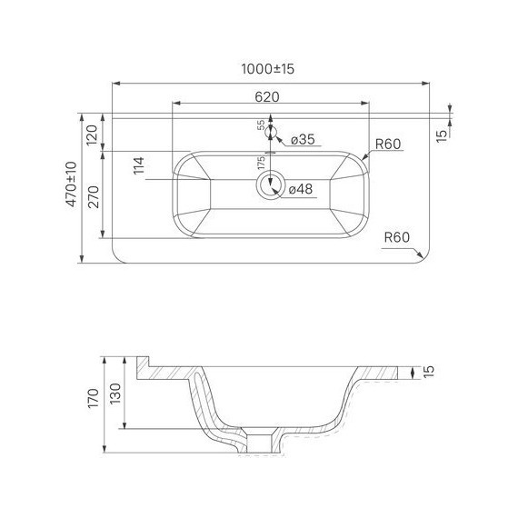 Тумба подвесная с раковиной Iddis Edifice 100 см EDI10W1i95K, белый глянец - фото 12