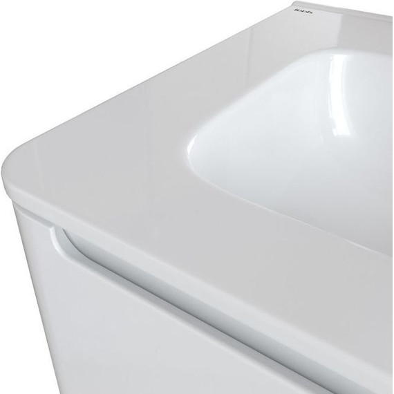 Тумба подвесная с раковиной Iddis Edifice 60 см EDI60W0i95K, белый глянец - фото 5