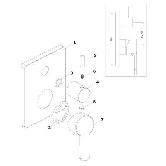 Душевая система для душа Azario Tevis AZ-15490721 - фото 4