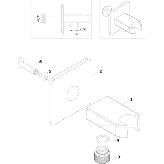 Душевая система для душа Azario Tevis AZ-15490721 - фото 5
