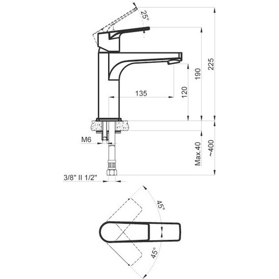 Смеситель для раковины Azario Treya AZ-15684501, Цвет производителя: хром - фото 2