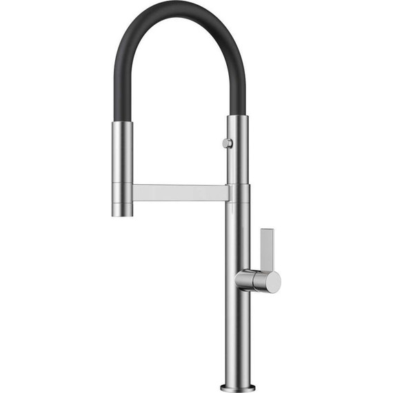 Смеситель для кухни Omoikiri Osaka BN-BL 4994331, нержавеющая сталь/чёрный - фото 