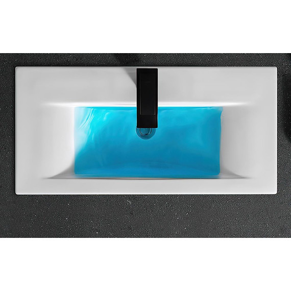 Раковина врезная на столешницу CeramaLux N 90 см 9393-90 - фото 3