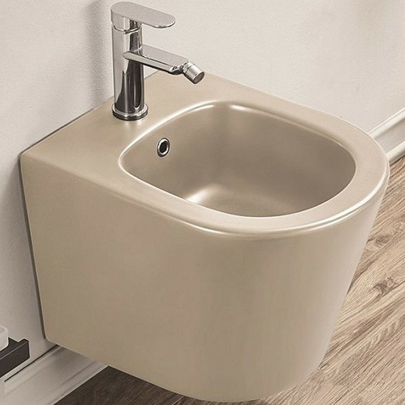 Биде подвесное CeramaLux 5330MC, капучино - фото 