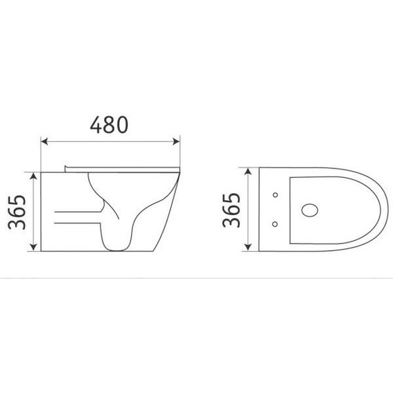 Унитаз подвесной CeramaLux Rimless B2330-4MC с крышкой микролифт, капучино, Цвет производителя: коричневый - фото 2