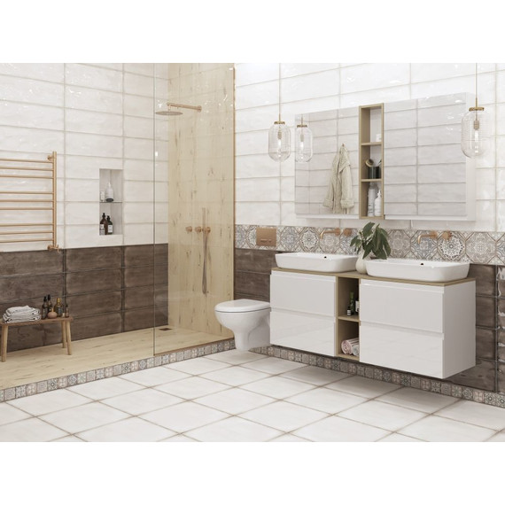 Тумба подвесная со столешницей Cersanit Moduo 60 см SB-SZ-MOD60-BL/Wh+BL-MOD60 - фото 4