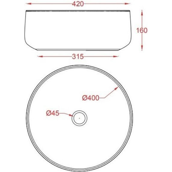 Раковина-чаша ArtCeram Cognac 42 см COL001 20 00, nero roma - фото 3