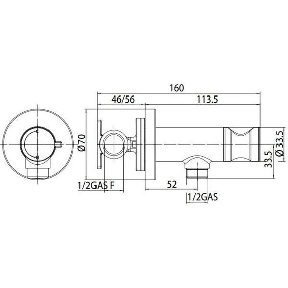 Набор для гигиенического душа Bossini Nikita E37008B.030 (с прогрессивным картриджем​) - фото 2