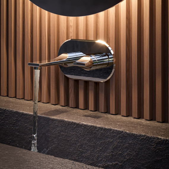 Смеситель для раковины настенный Bossini Apice Z00549.030 - фото 2