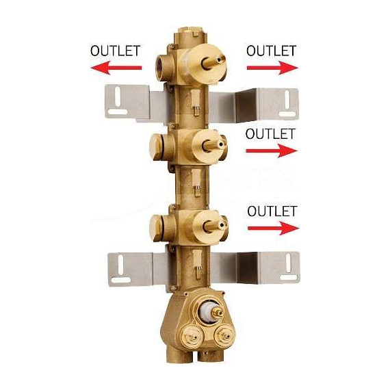 Скрытая часть на 4 выхода Bossini HighFlow Z030271000 - фото 
