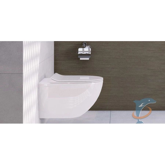 Инсталляция с подвесным унитазом комплект: Grohe Rapid SL 38772001 с подвесным унитазом Vitra Sento Rim-ex 7748B003-0075 сиденье микролифт, крепление, кнопка смыва хром - фото 2