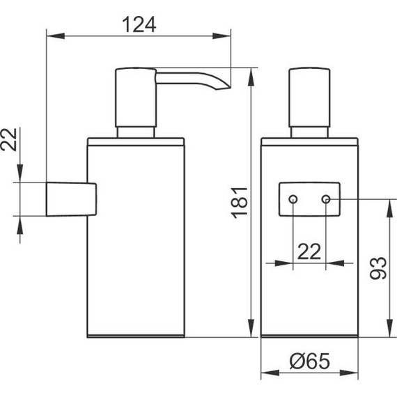 Дозатор для жидкого мыла Keuco Plan 14953010100, цвет хром - фото 3