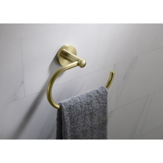 Полотенцедержатель Timo Saona 13050/17, цвет золото матовое - фото 2