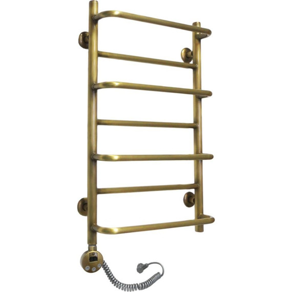 Полотенцесушитель электрический Domoterm Орфей АБР П7 400х700 мм EL, цвет античная бронза - фото 