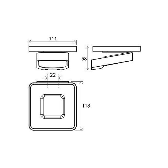 Мыльница Ravak 10° X07P556, цвет чёрный - фото 5