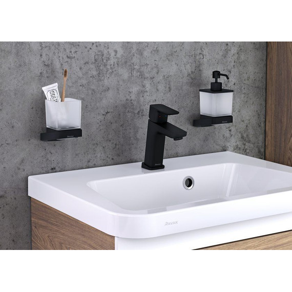 Стакан для зубных щеток Ravak 10° X07P557, цвет чёрный - фото 3