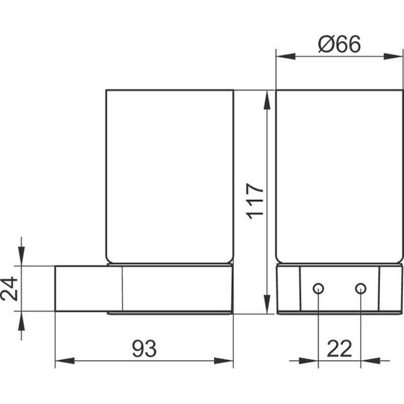 Стакан для зубных щеток Keuco Plan 14950079000, цвет нержавеющая сталь - фото 2