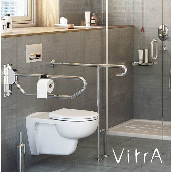 Унитаз подвесной безободковый Vitra Conforma 5810B003-6234 для людей с ограниченными возможностями, с крышкой дюропласт - фото 3