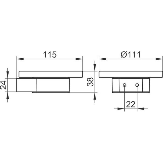 Мыльница Keuco Plan 14955079000, цвет нержавеющая сталь - фото 2