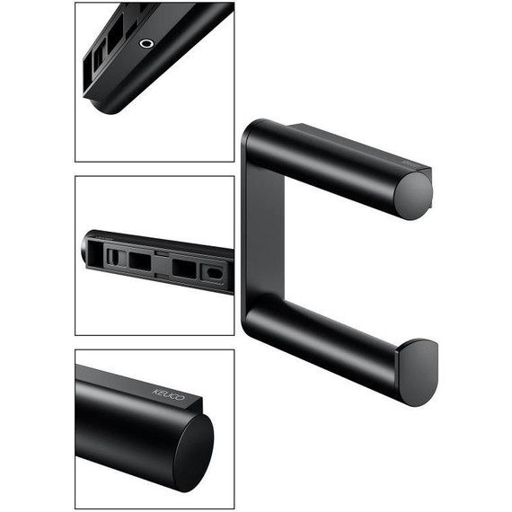 Держатель для туалетной бумаги Keuco Plan 14962370000, цвет чёрный матовый - фото 10