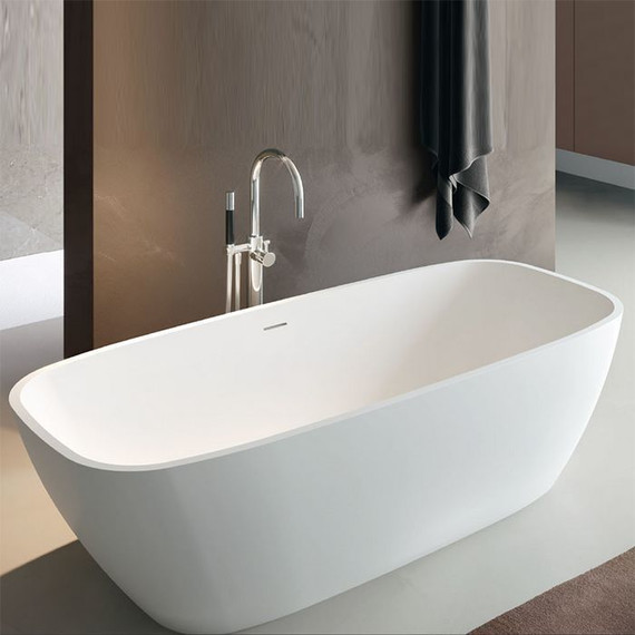 Ванна отдельностоящая Gruppo Treesse Brio 170x72 см V297BO, белый матовый - фото 