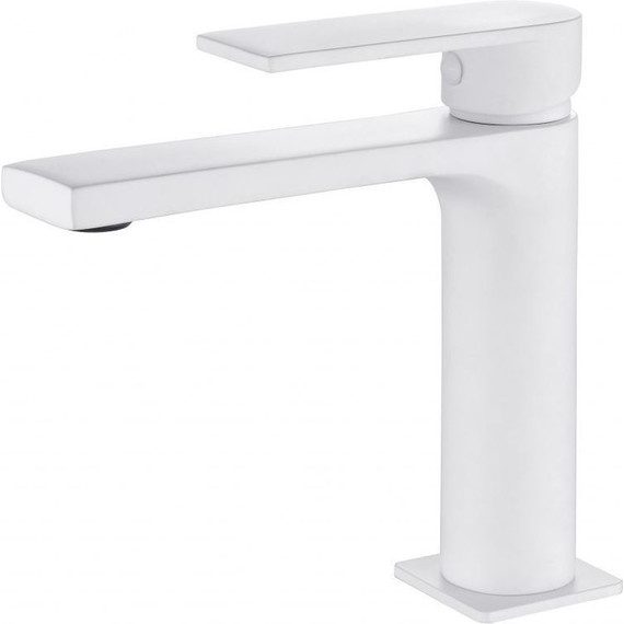 Смеситель для раковины AQG Alpha 01ALP100BL, белый матовый - фото 