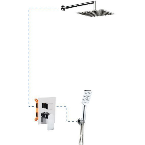 Душевая система для душа AQG Alpha EC216 19ALPEC21602 - фото 