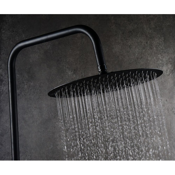 Душевая стойка AQG Beta 21NITR25BEA05, черный матовый - фото 4