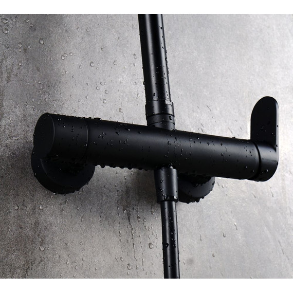 Душевая стойка AQG Beta 21NITR25BEA05, черный матовый - фото 5