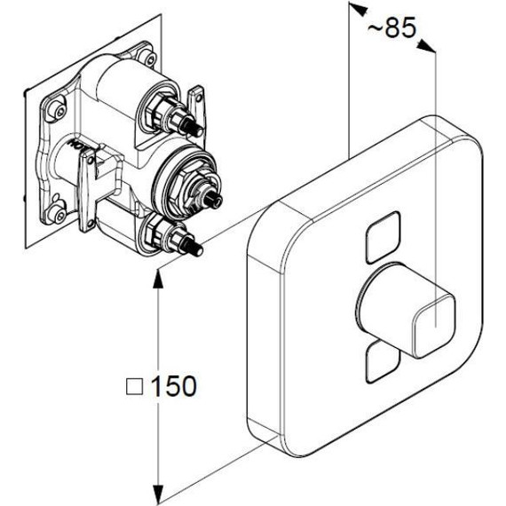 Смеситель для душа Kludi Push 387110538 - фото 2