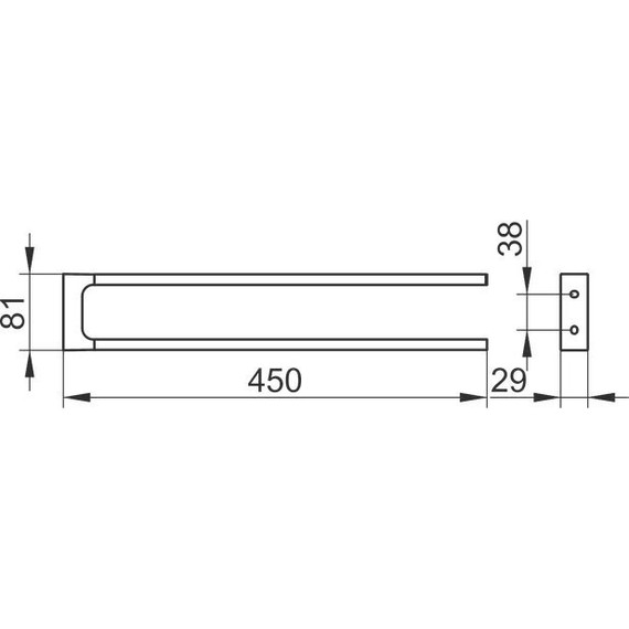 Полотенцедержатель Keuco Edition 11 45 см 11118010000 - фото 5