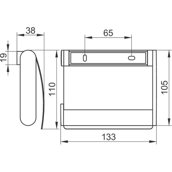 Держатель для туалетной бумаги Keuco Plan 14960010000, цвет хром - фото 2