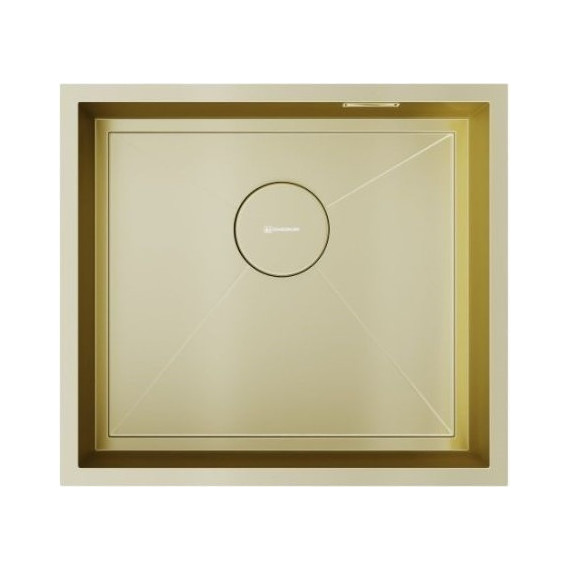 Кухонная мойка Omoikiri Kasen 49-16 INT LG (4997054) 1,2 мм, светлое золото, Цвет производителя: светлое золото - фото 