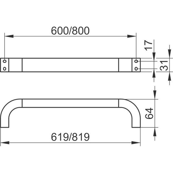 Полотенцедержатель Keuco Edition 300 60 см 30001010600 - фото 2